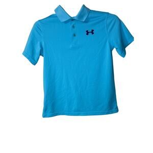 Under Armour Blue Performance Polo Shirt YLarge